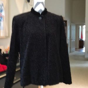 Beautiful black faux persuian lamb , mandarin